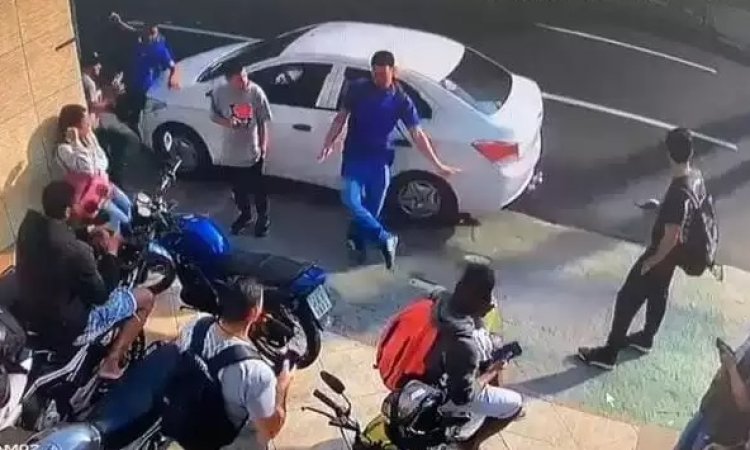 Vídeo mostra momento exato em que jovem é atropelado por motorista de app que morreu ao volante em Campos 