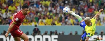 Com dois gols de Richarlison, Brasil vence a Sérvia na Copa do Mundo 
