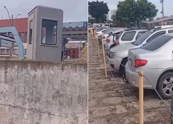 Prefeitura de Campos sinaliza e instala cabines de cobrança em estacionamento da Lapa