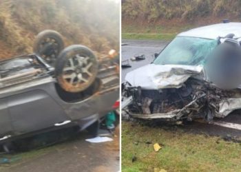 Carro na contramão provoca acidente na BR-101, em Campos