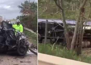 Motorista de carro morre em grave acidente com carreta em Campos