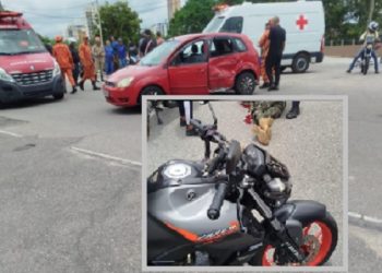 Acidente de moto deixa médico do Exército gravemente ferido em Campos