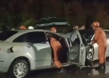 Motorista morre e três ocupantes ficam feridos em grave acidente na Campos-Farol