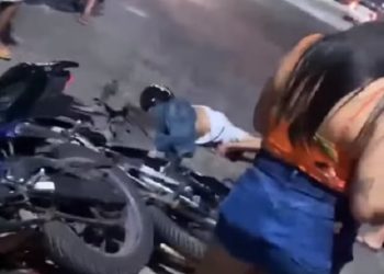 Grave acidente entre motos deixa dois feridos em Campos