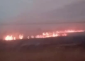Incêndio mobiliza bombeiros e assusta motoristas na Campos-São João da Barra
