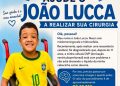 Mobilização solidária busca R$ 20 mil para cirurgia de emergência do pequeno João Lucca