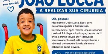 Mobilização solidária busca R$ 20 mil para cirurgia de emergência do pequeno João Lucca