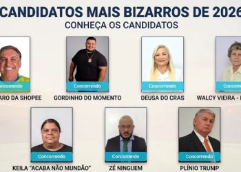“Bolsonaro da Shopee”, “Zé Ninguém”, Mick Jagger, Trump e Deusa do CRAS. Conheça os candidatos mais bizarros de 2026
