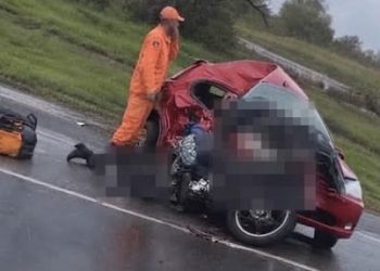 Motociclista morre em grave acidente com carro próximo ao Oásis de Campos