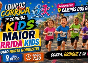 Contagem regressiva: inscrições para a 1ª Corrida Kids Loucos por Corrida terminam em três dias